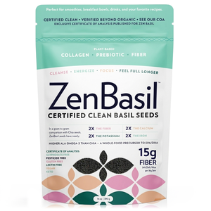 Zen Basil seed bag — Zen Basil | Organic Basil Seeds | High Fiber